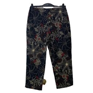 David Paul Floral Print Capri(Size 10)